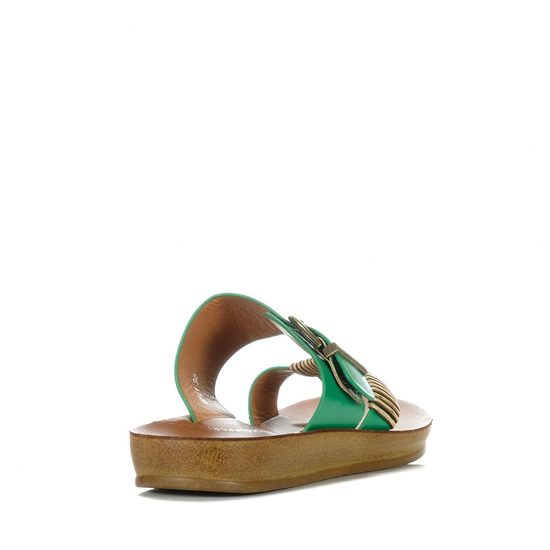 Los Cabos Bria Emerald, Womens, flats, green, los cabos, sandals, womens