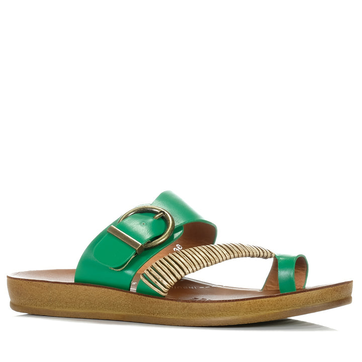 Los Cabos Bria Emerald, Womens, flats, green, los cabos, sandals, womens