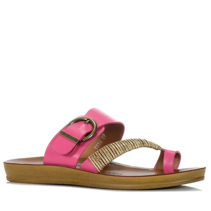 Los Cabos Bria Fuchsia, Womens, flats, los cabos, pink, sandals, womens