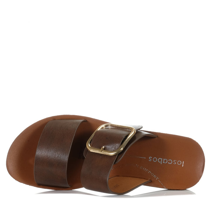 Los Cabos Doti Mocha, Womens, brown, flats, Los Cabos, sandals, womens