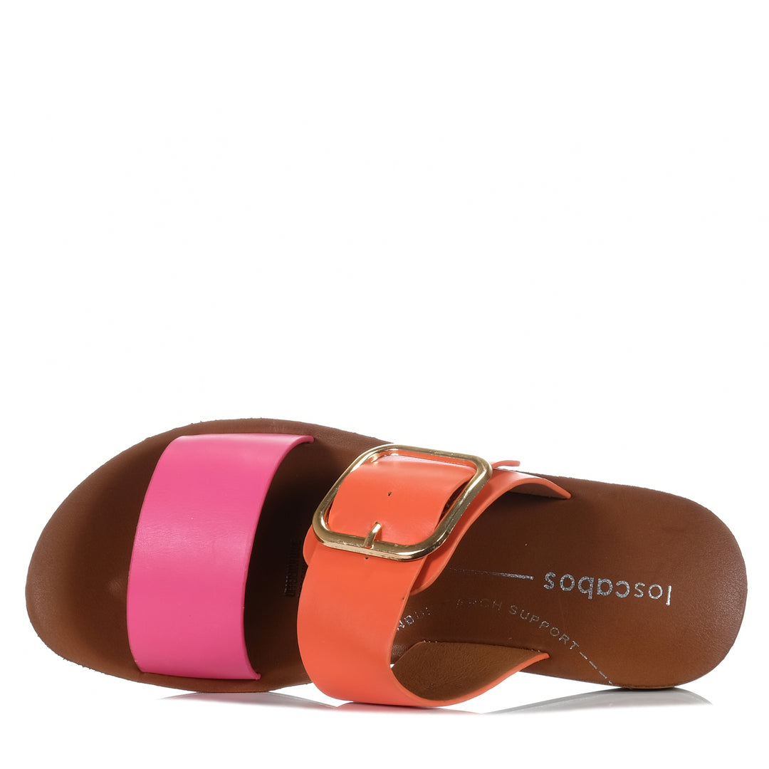 Los Cabos Doti Pink/Orange, Womens, flats, Los Cabos, multi, sandals, womens