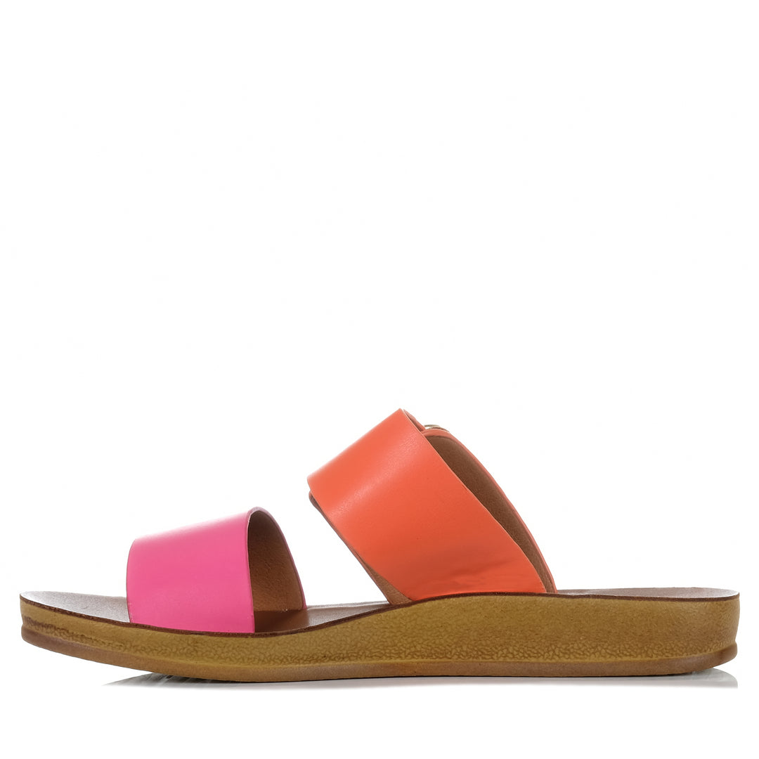 Los Cabos Doti Pink/Orange, Womens, flats, Los Cabos, multi, sandals, womens