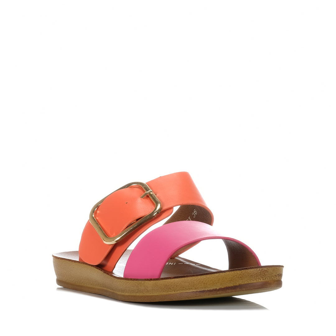 Los Cabos Doti Pink/Orange, Womens, flats, Los Cabos, multi, sandals, womens