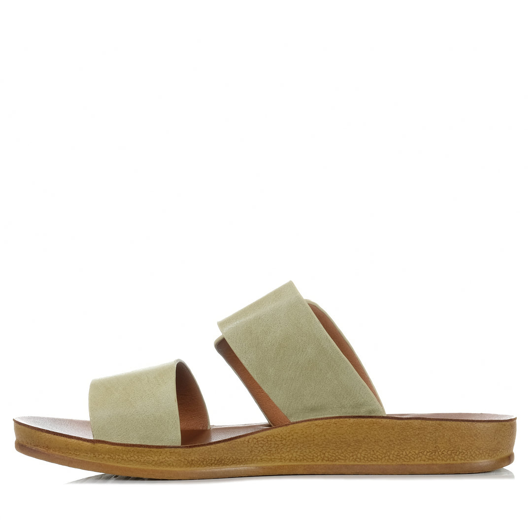 Los Cabos Doti Sage, Womens, flats, green, Los Cabos, sandals, womens