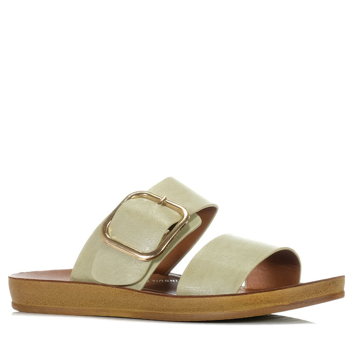 Los Cabos Doti Sage, Womens, flats, green, Los Cabos, sandals, womens