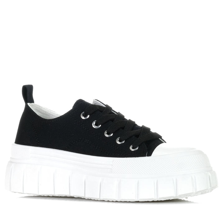 Los Cabos Runna Black Textile, 36 EU, 37 EU, 38 EU, 39 EU, 40 EU, 41 EU, 42 EU, black, flats, los cabos, low-tops, shoes, sneakers, womens