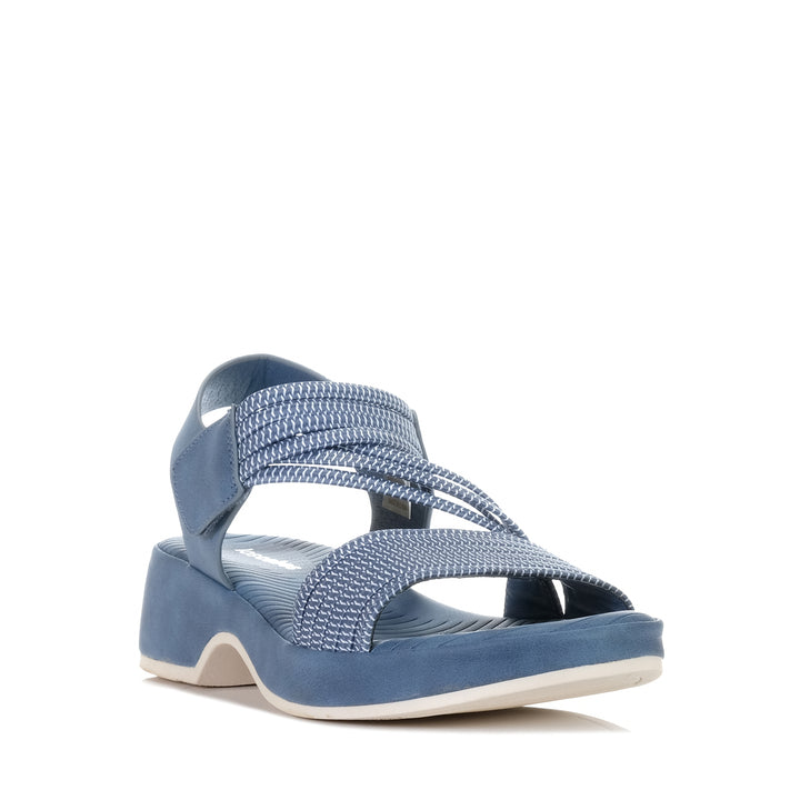 Los Cabos Sportz Denim, Womens, blue, flats, Los Cabos, sandals, womens