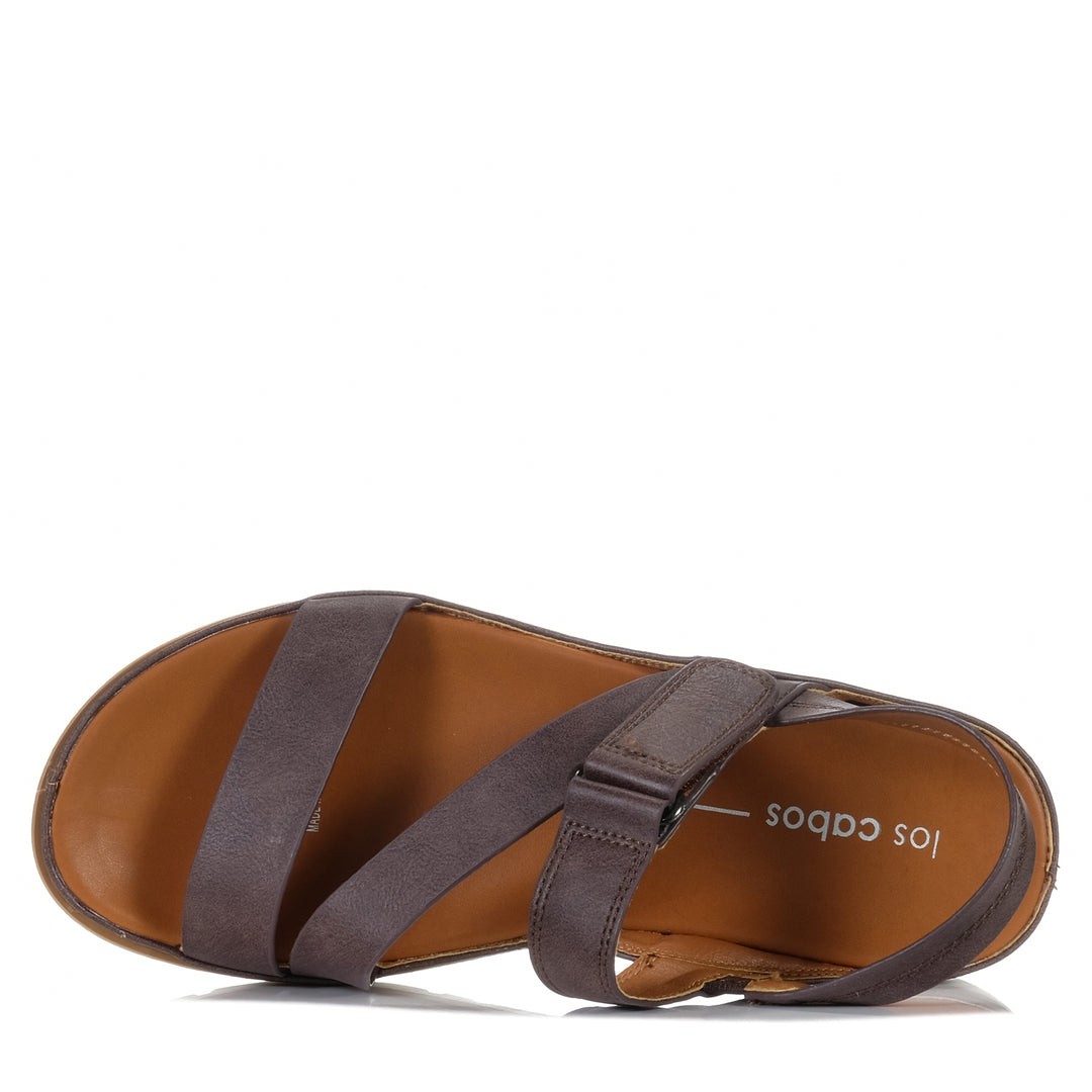 Los Cabos Ashli Mocha, Womens, brown, flats, los cabos, sandals, womens