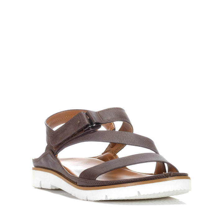 Los Cabos Ashli Mocha, Womens, brown, flats, los cabos, sandals, womens