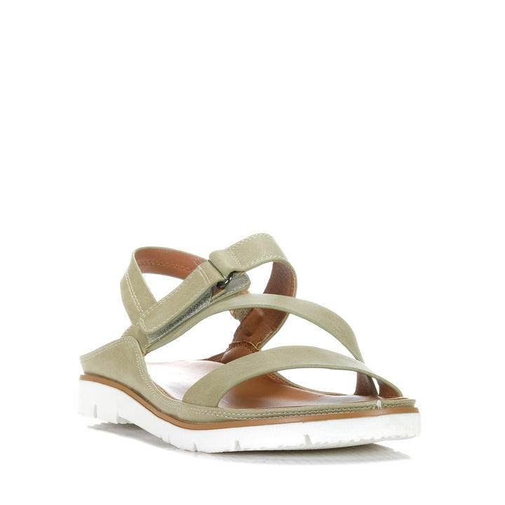 Los Cabos Ashli Sage, Womens, flats, green, Los Cabos, sandals, womens