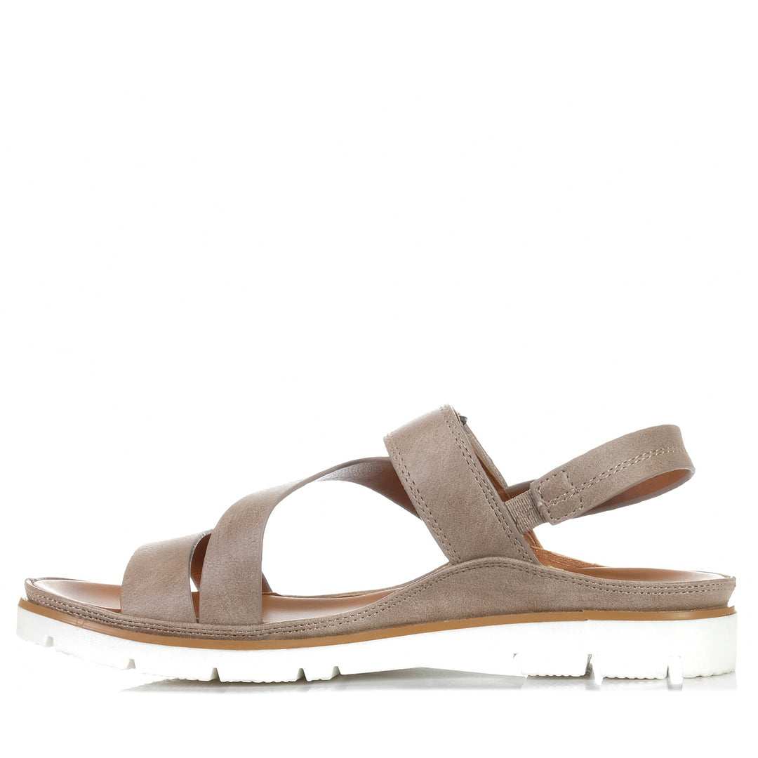 Los Cabos Ashli Taupe, Womens, flats, Los Cabos, sandals, taupe, womens