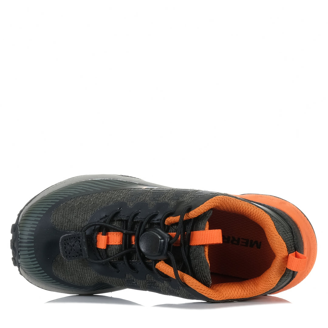 Merrell Agility Peak Olive/Black/Orange, 1 US, 11 US, 12 US, 13 US, 2 US, 3 US, 4 US, 5 US, 6 US, black, kids, merrell, shoes, sports, youths