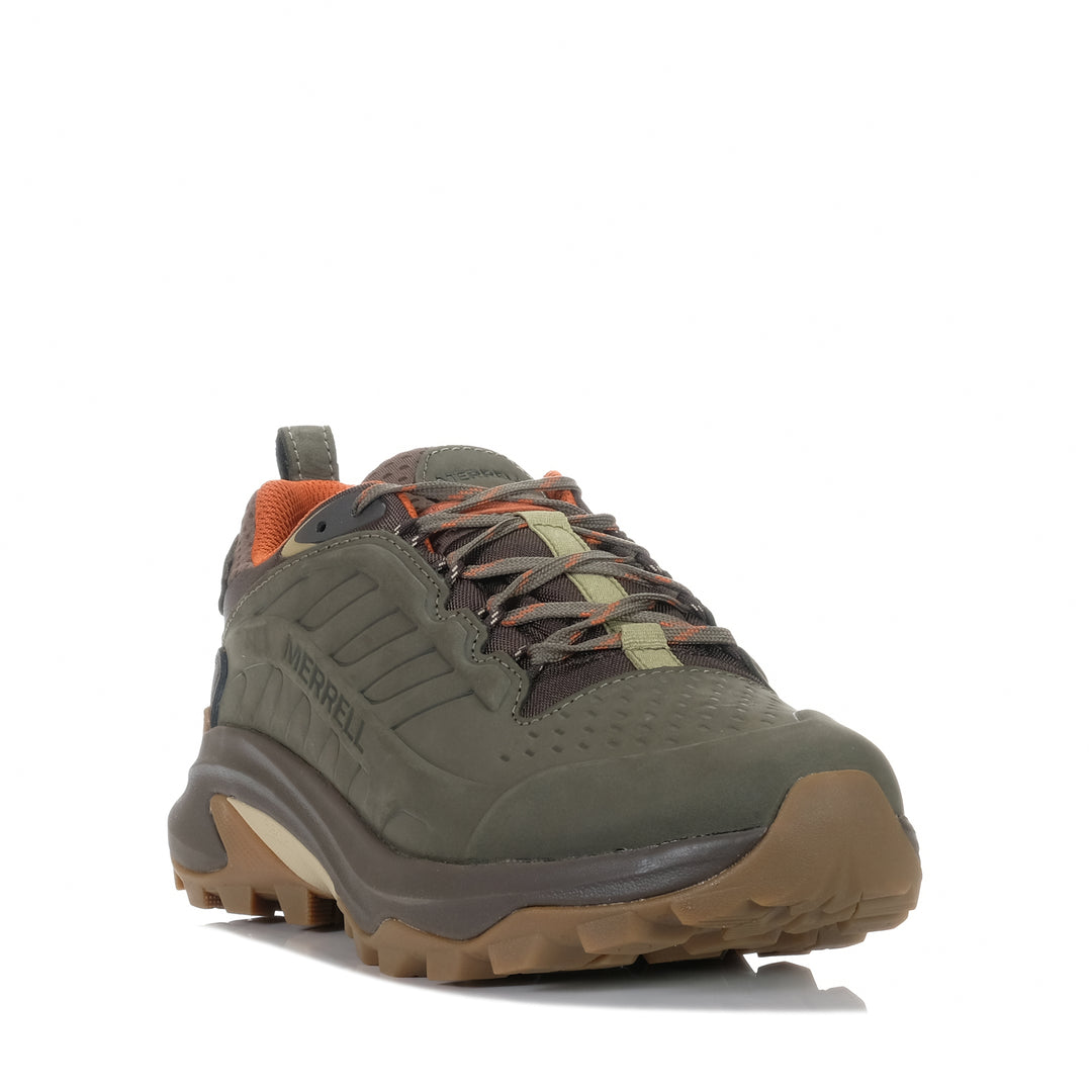 Merrell Moab Speed 2 Leather Waterproof Olive, Mens, green, hiking, mens, Merrell, sports, walking, waterproof