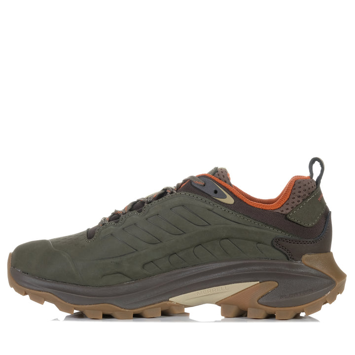 Merrell Moab Speed 2 Leather Waterproof Olive, Mens, green, hiking, mens, Merrell, sports, walking, waterproof