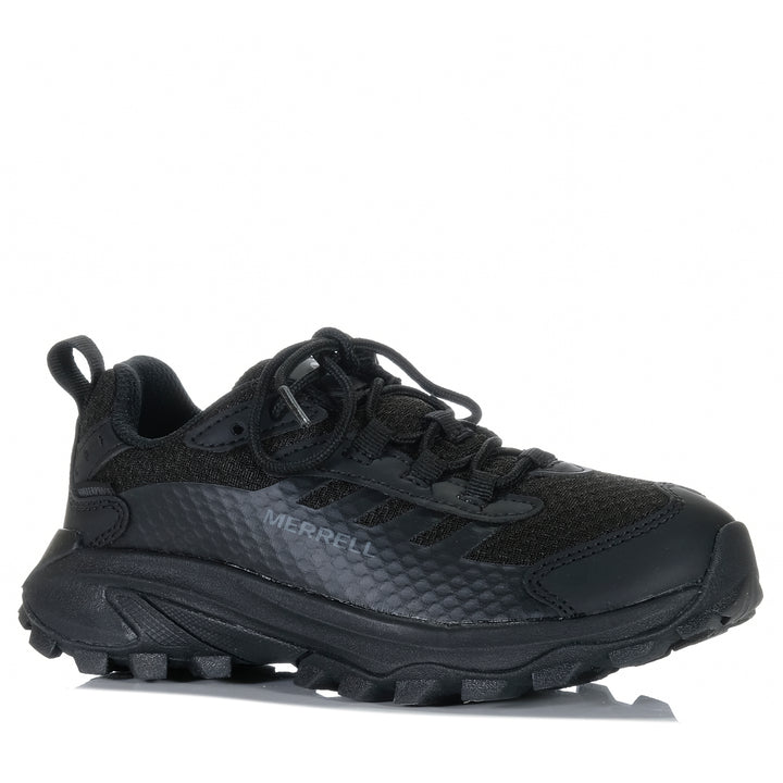 Merrell Moab Speed 2 Low Waterproof Triple Black Youth Sports