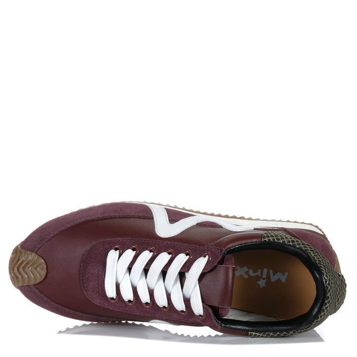 Minx Marvel Burgundy White