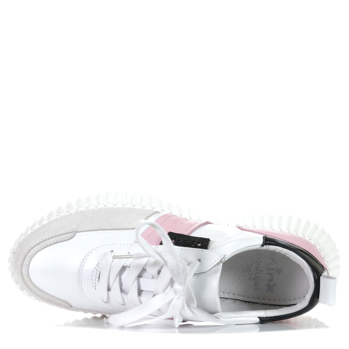 Minx Racer White/Pink, 37 EU, 38 EU, 39 EU, 40 EU, 41 EU, low-tops, Minx, sneakers, white, womens