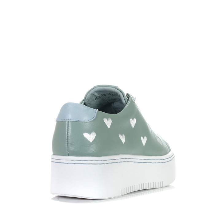 Minx Ace Of Hearts Soft Mint, 37 EU, 38 EU, 39 EU, 40 EU, 41 EU, flats, green, low-tops, Minx, shoes, sneakers, womens