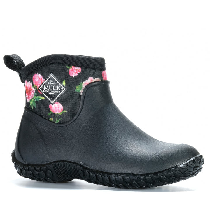 Muck Boots Muckster II Ankle Boot Black/Roses Womens Boots