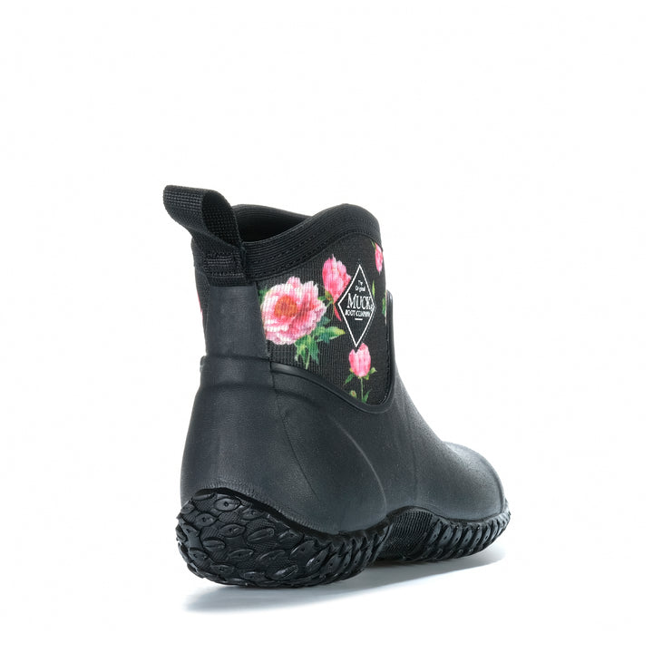 Muck Boots Muckster II Ankle Boot Black/Roses Womens Boots