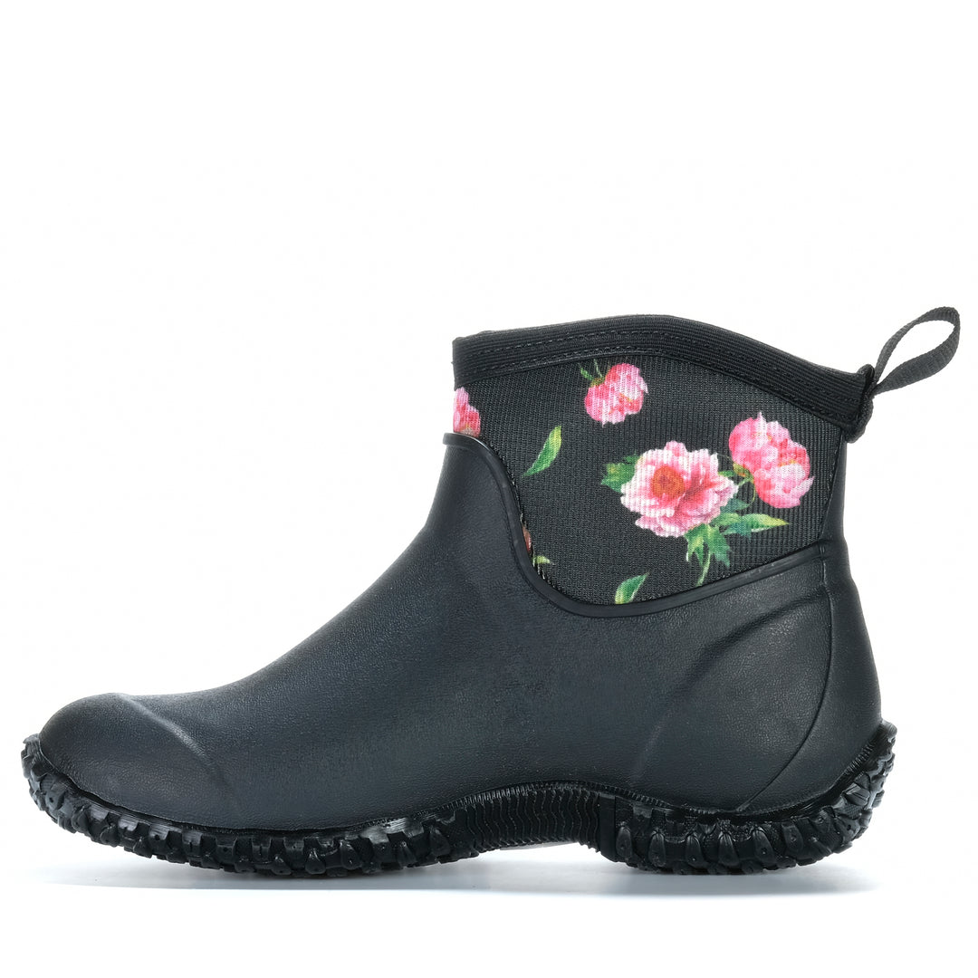 Muck Boots Muckster II Ankle Boot Black/Roses Womens Boots