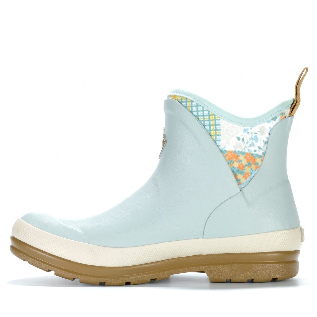 Muck Boots Originals Pull On Ankle Boot Blue/Quilted Floral Womens Boots