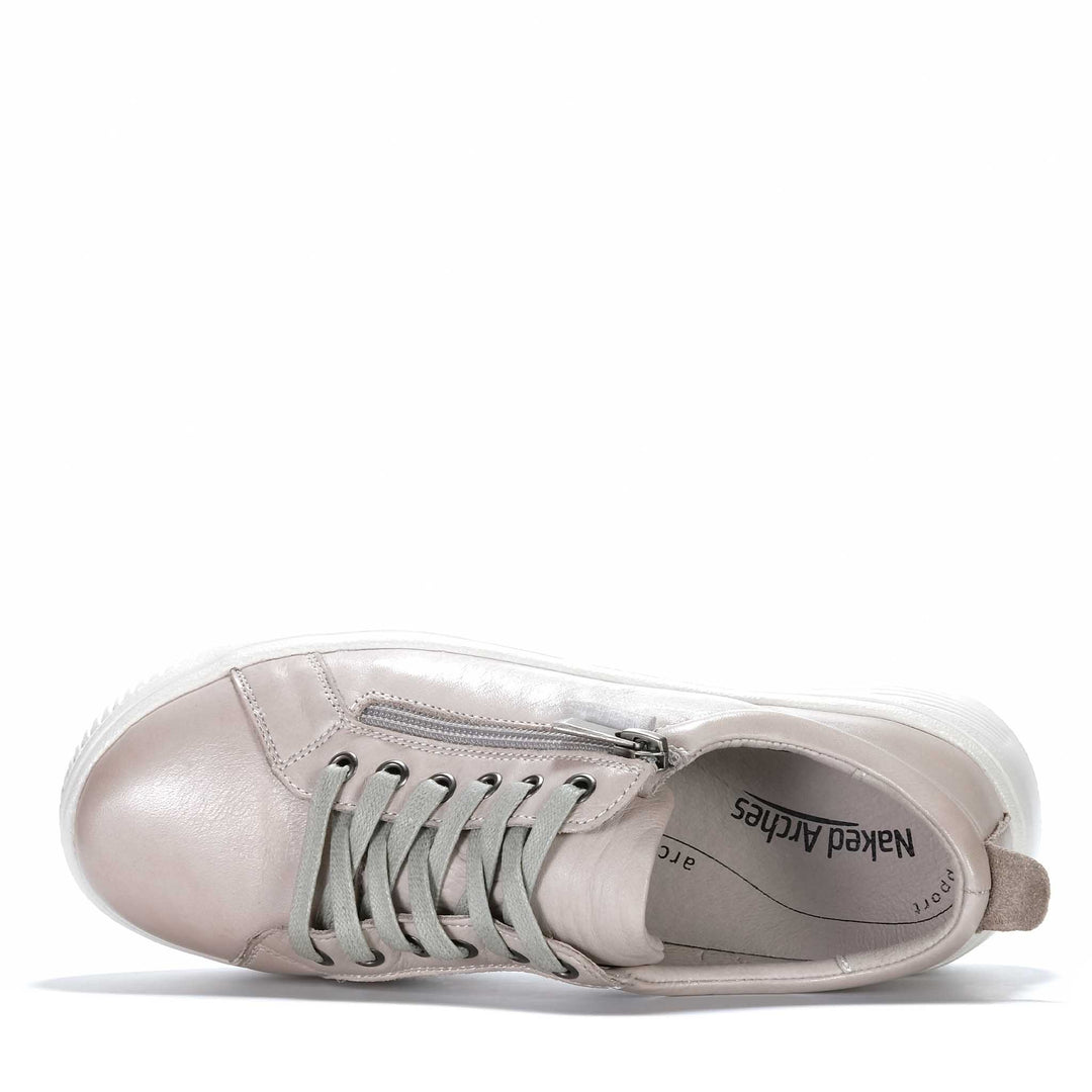 Naked Arches By Le Sansa Nelly Silver Grey Womens Shoes