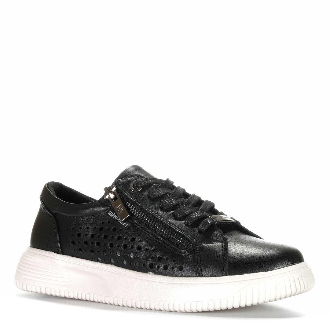 Naked Arches By Le Sansa Noble Womens Sneakers#color_black