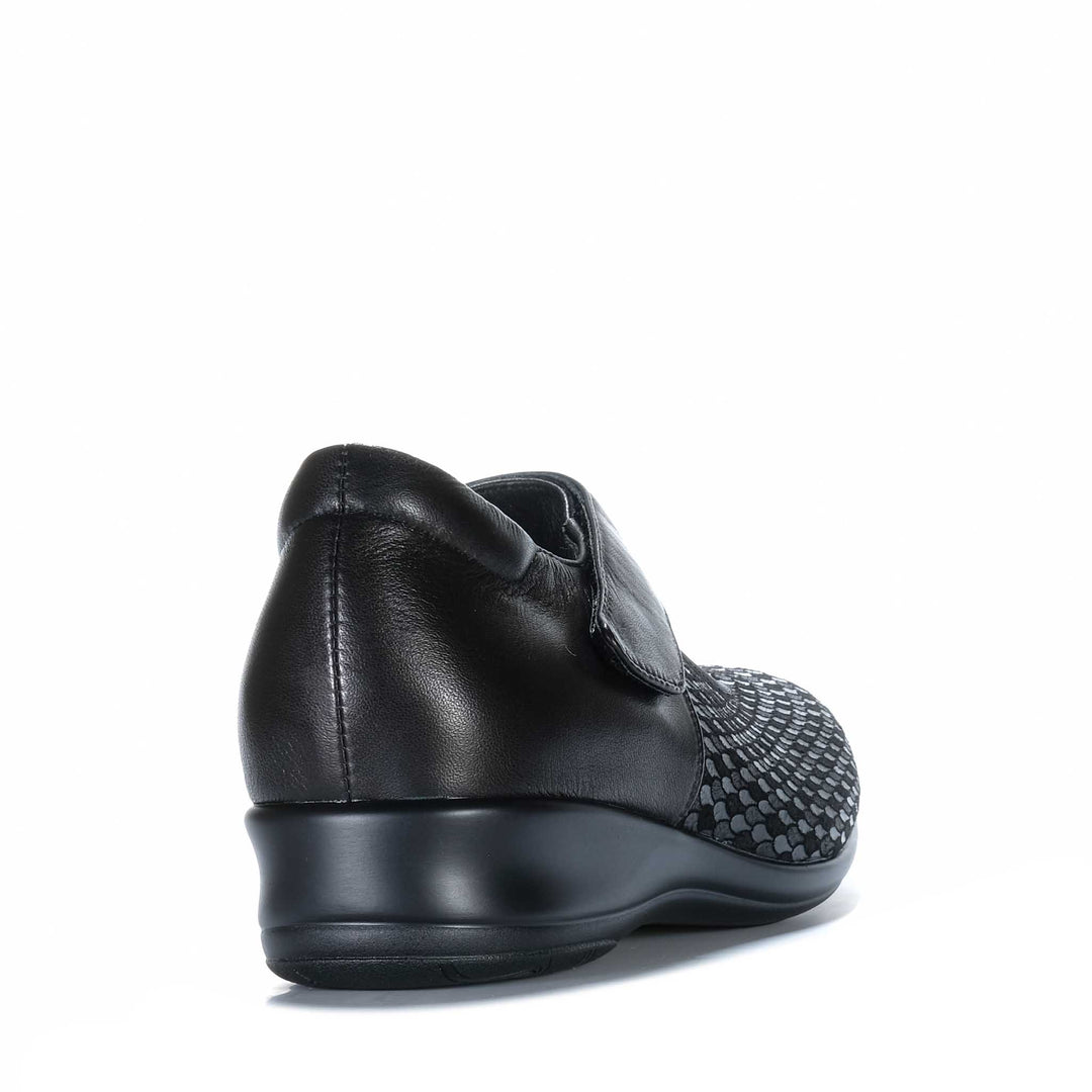 Naked Arches By Le Sansa Yaser Black Print Womens Shoes