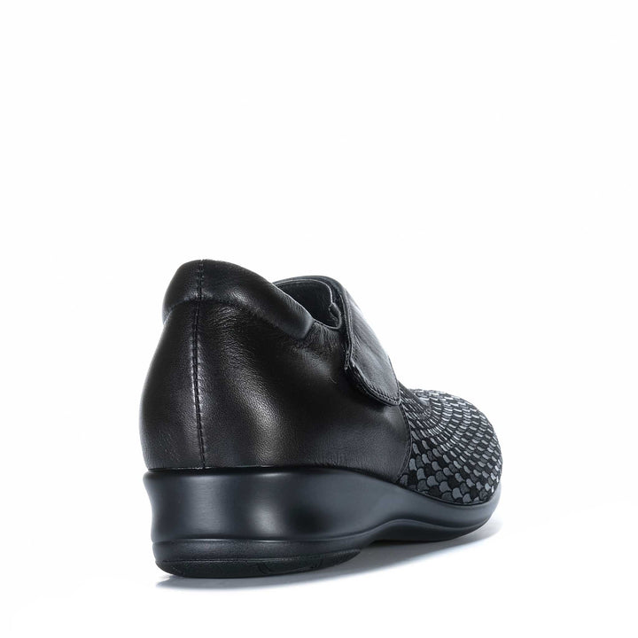 Naked Arches By Le Sansa Yaser Black Print Womens Shoes