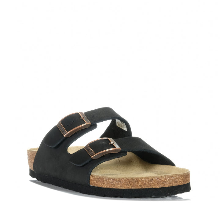 Neckermann N2718 Black Leather Womens Sandals