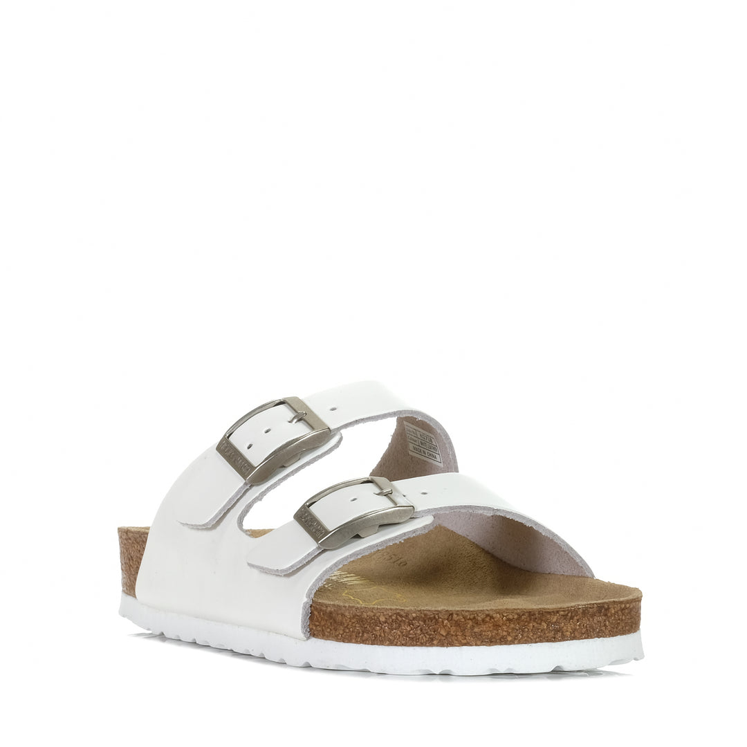 Neckermann N2718 White Leather, 36 EU, 37 EU, 38 EU, 39 EU, 40 EU, 41 EU, 42 EU, flats, Neckermann, sandals, white, womens