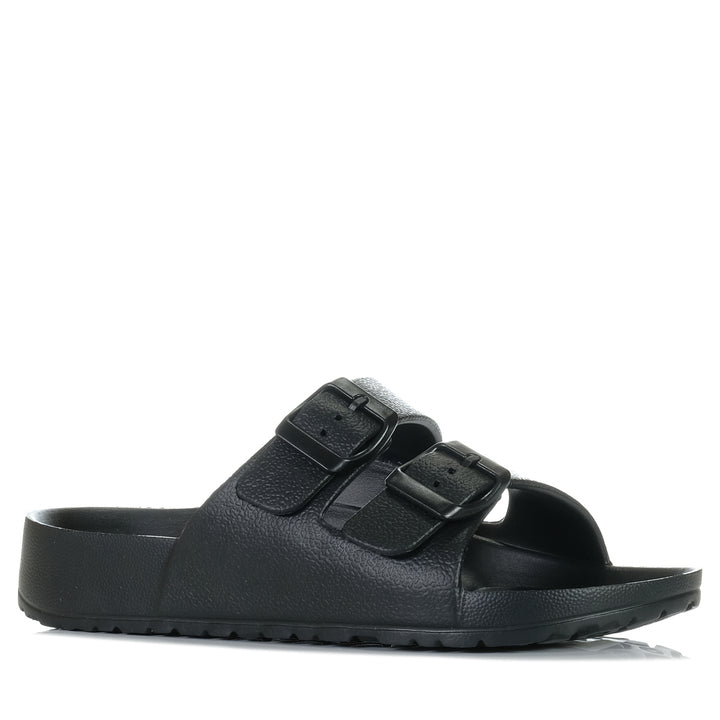 Neckermann N223 EVA Black, 36 EU, 37 EU, 38 EU, 39 EU, 40 EU, 41 EU, 42 EU, black, flats, neckermann, sandals, womens