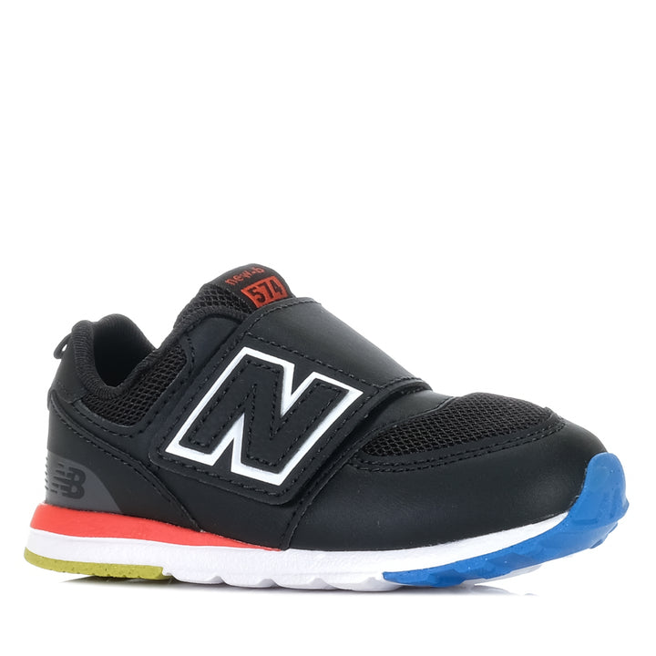 New Balance 574 New-B NW574KIF Black, 10 US, 6 US, 7 US, 8 US, 9 US, black, kids, New Balance, shoes, toddler, wide