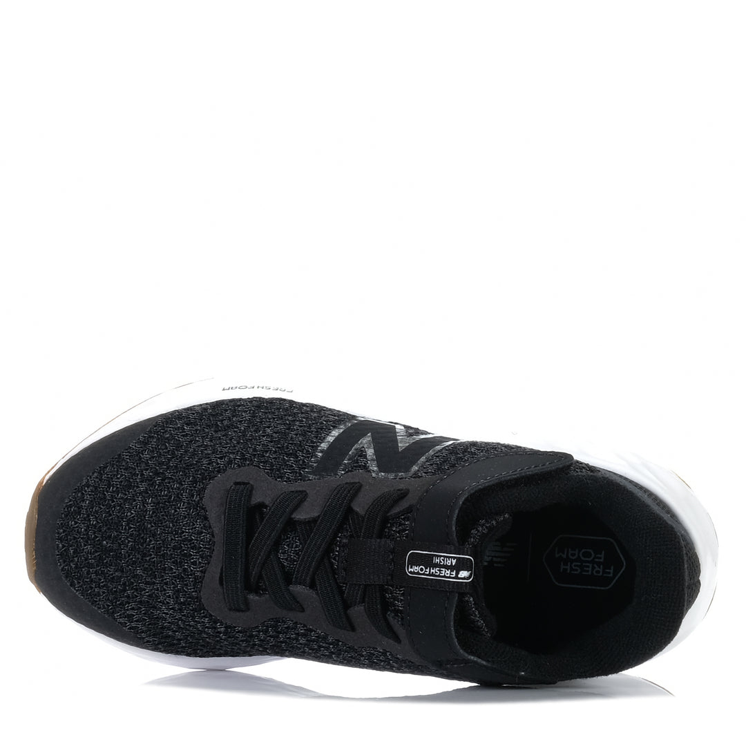 New Balance Arishi V4 Fresh Foam PAARIAB4 Black, 1 US, 11 US, 12 US, 13 US, 2 US, 3 US, black, kids, new balance, sports, wide, youths