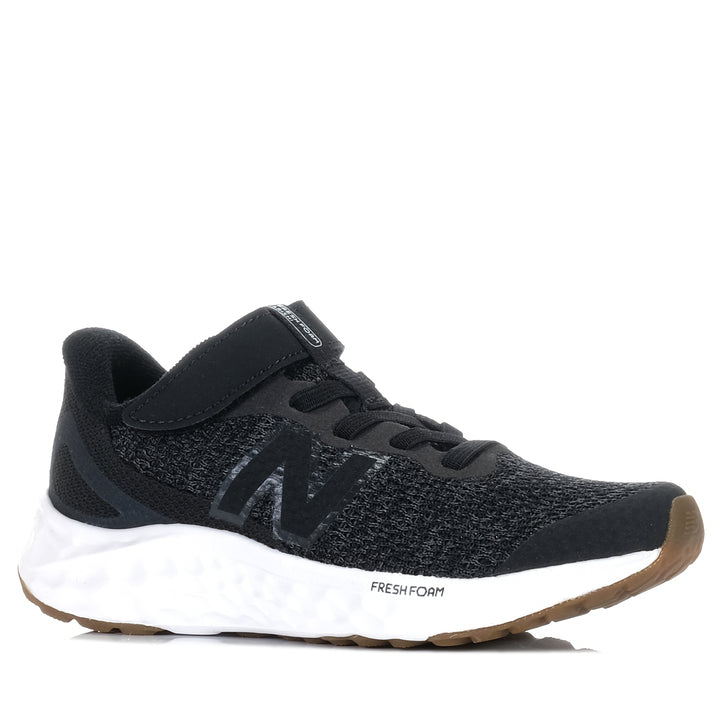 New Balance Arishi V4 Fresh Foam PAARIAB4 Black, 1 US, 11 US, 12 US, 13 US, 2 US, 3 US, black, kids, new balance, sports, wide, youths