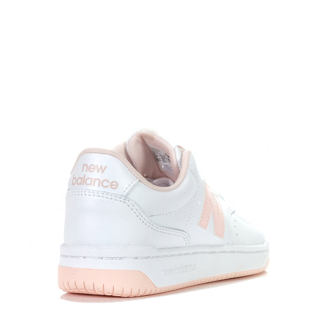 New Balance BBW80WPK White/Pink, 10 US, 11 US, 6 US, 7 US, 8 US, 9 US, low-tops, New Balance, sneakers, white, womens