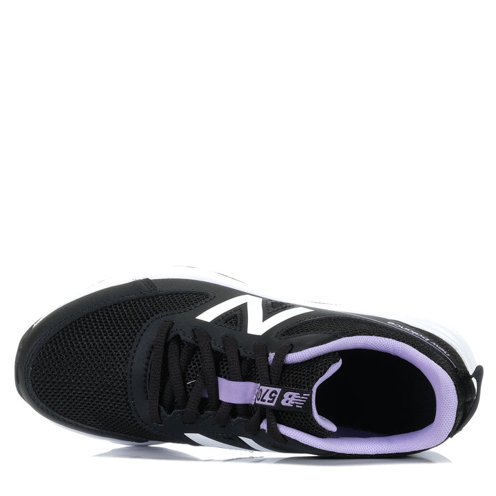 New Balance Kids 570v3 YK570PP3 Black/Purple, 4 US, 5 US, 6 US, 7 US, black, kids, New Balance, sports, wide, youth