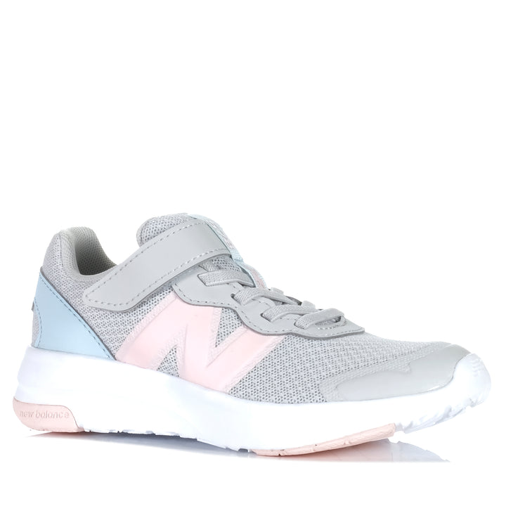 New Balance Kids 578v1 Bungee Lace PT578AC Grey/Pink Youth Sports