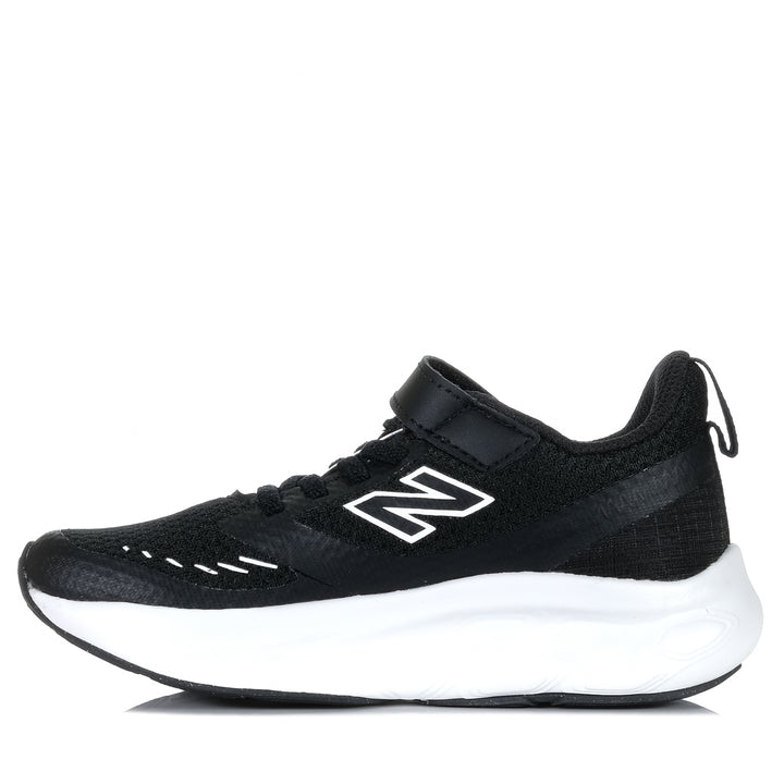 New Balance Kids Fresh Foam 625 PT625BK Black/White, Youth