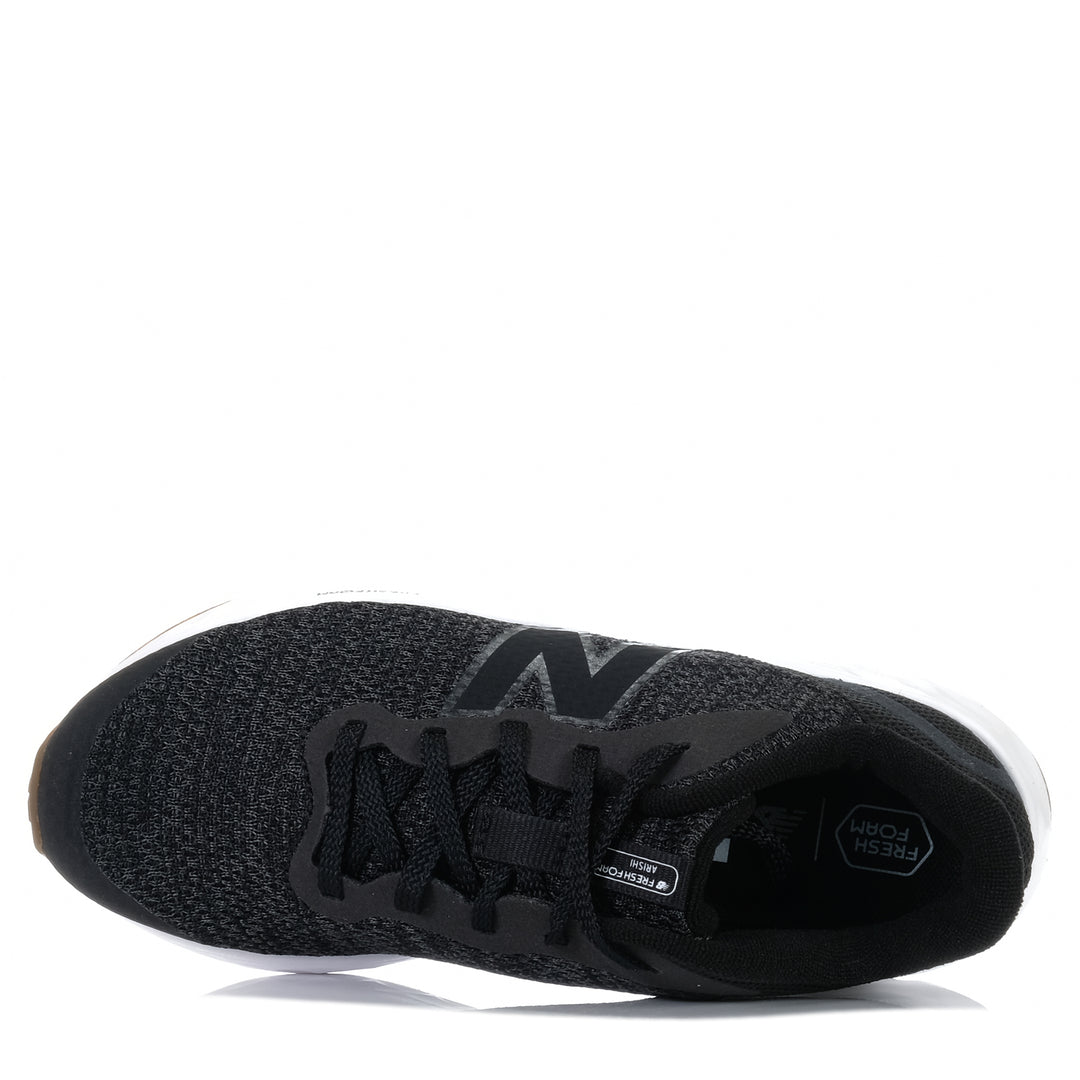 New Balance Kids Fresh Foam Arishi v4 GPARIAB4 Black/White, 4 US, 5 US, 6 US, 7 US, black, kids, New Balance, sports, wide, youth