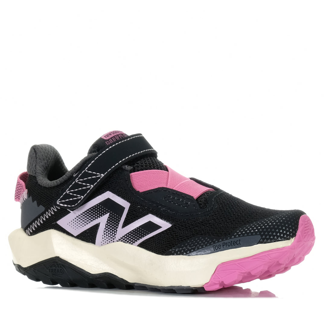 New Balance Nitrel V6 PANTRLP6 Black/Pink, 1 US, 11 US, 12 US, 13 US, 2 US, 3 US, black, kids, multi, New Balance, pink, sports, wide, youth