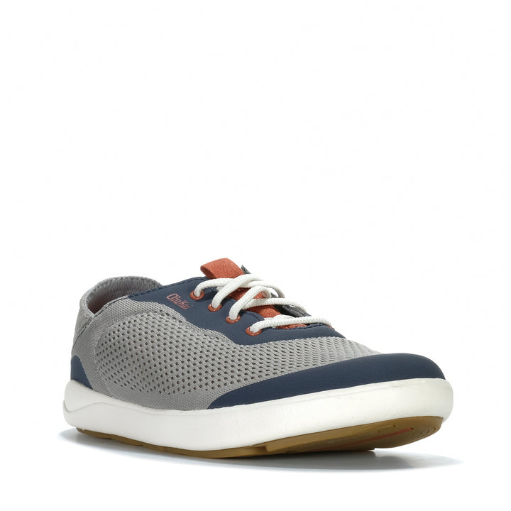 OluKai Moku Pae Ash/Trench Blue Mens Sneakers