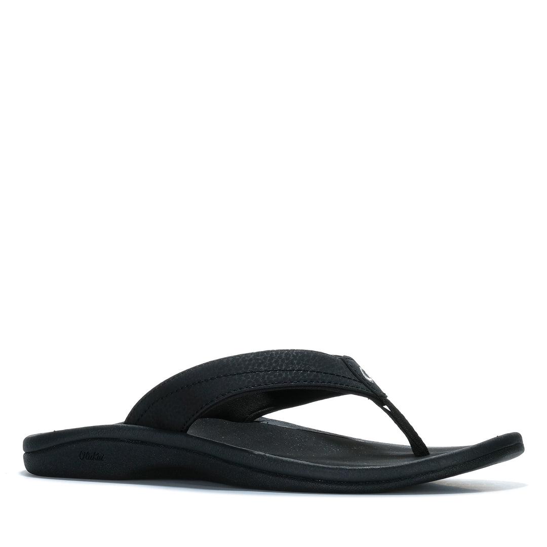 OluKai Ohana Womens Black Womens Sandals