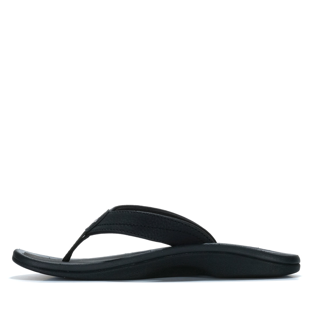 OluKai Ohana Womens Black Womens Sandals