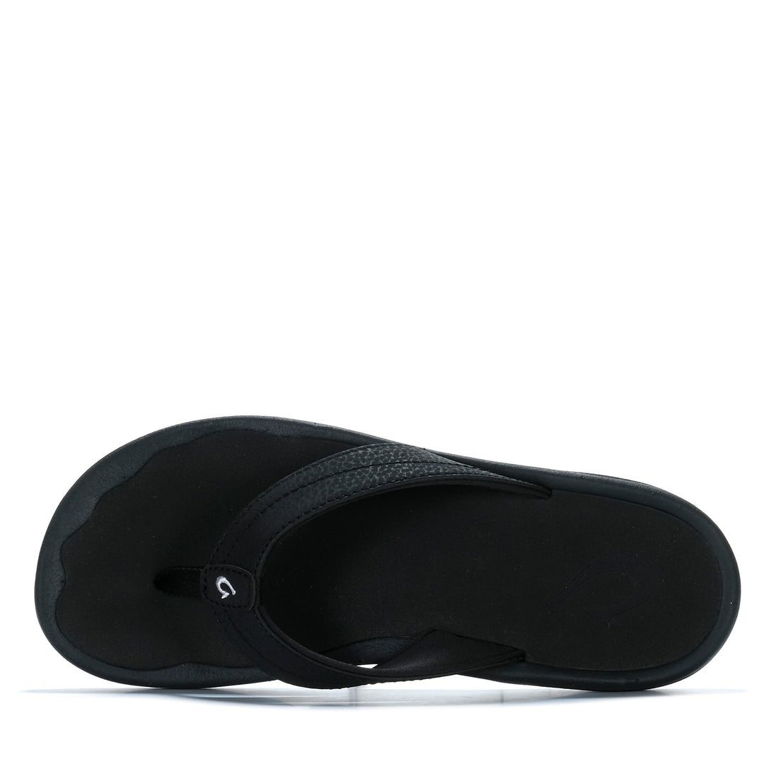 OluKai Ohana Womens Black Womens Sandals