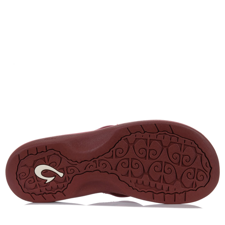 Olukai Ohana Womens Red Earth, 10 US, 11 US, 6 US, 7 US, 8 US, 9 US, flats, Olukai, red, sandals, wide, womens