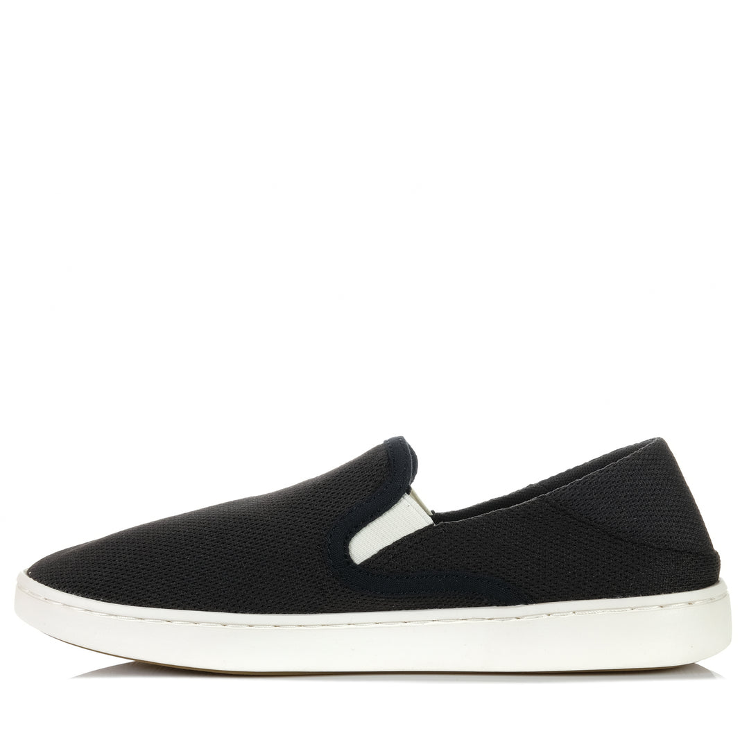 Olukai Pehuea Black, 10 US, 11 US, 6 US, 7 US, 8 US, 9 US, black, flats, low-tops, Olukai, shoes, sneakers, wide, womens