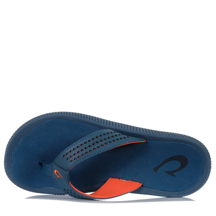 Olukai Ulele Lagoon, 10 US, 11 US, 12 US, 13 US, 8 US, 9 US, blue, jandals, mens, olukai, sandals, wide