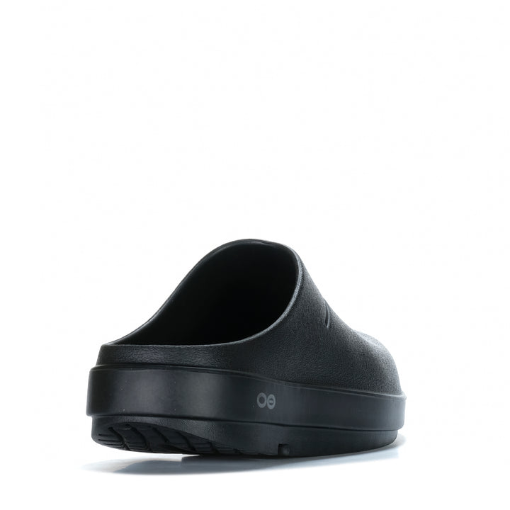 Oofos OOclog Black Unisex Sandals